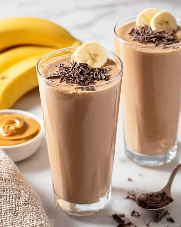 Chocolate Peanut Butter Banana Smoothie Recipe