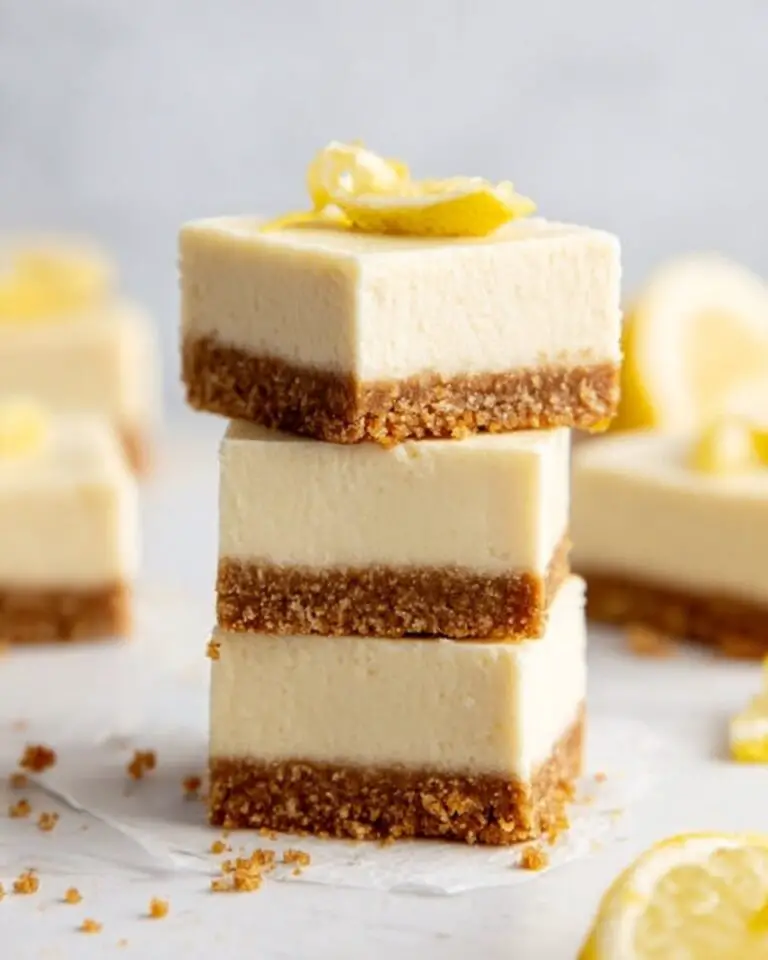 No-Bake Lemon Cheesecake Bars Recipe