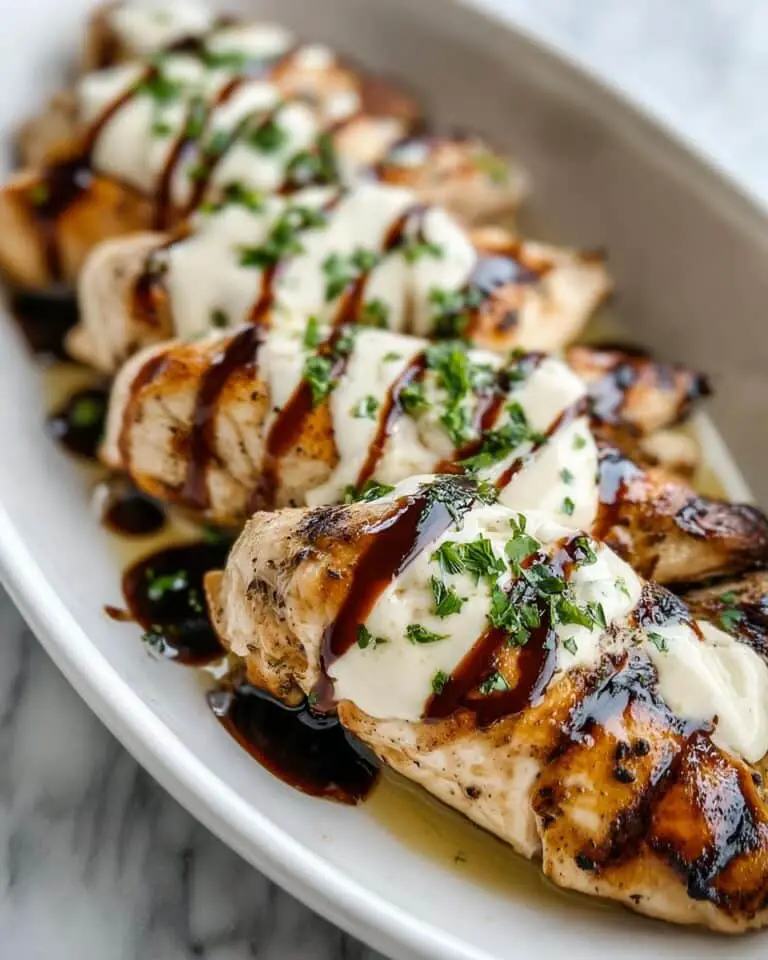 Balsamic Baked Chicken Breast with Mozzarella Cheese Recipe