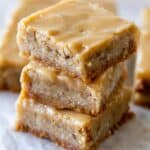 Maple Glazed Apple Blondies Recipe