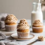 Vegan Banana Cupcakes with Cinnamon Ermine Frosting Recipe
