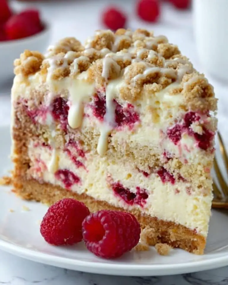 Raspberry Cheesecake Crumb Cake Recipe