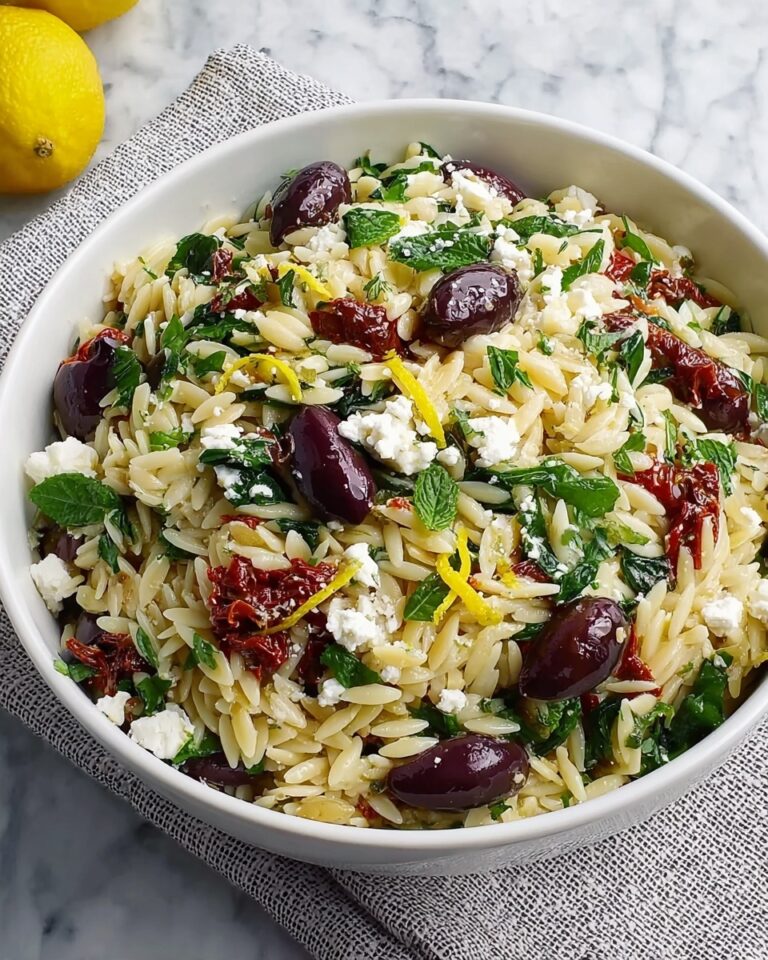 Orzo Pasta Salad with Feta and Sun-Dried Tomatoes Recipe