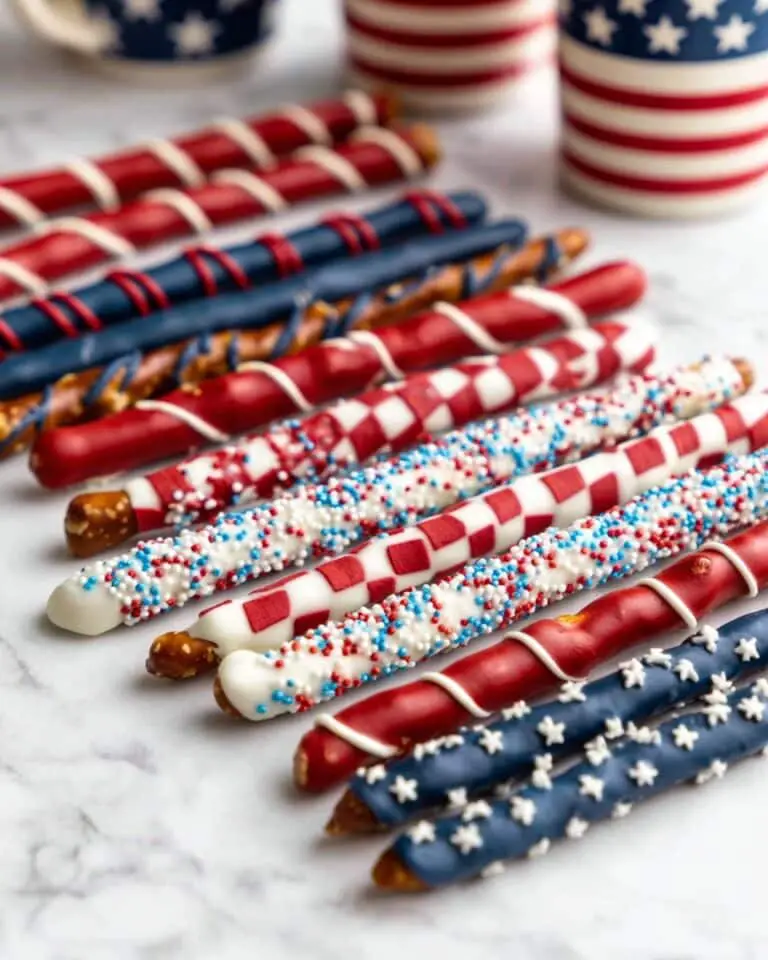 Patriotic Pretzel Rods Recipe