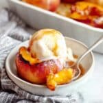 Cinnamon Sugar Baked Peaches Recipe