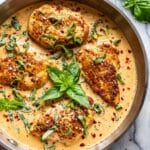 Creamy Parmesan Basil Chicken Recipe