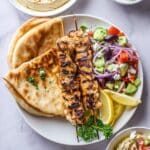 Greek Lemon Chicken Skewers with Tzatziki Sauce Recipe