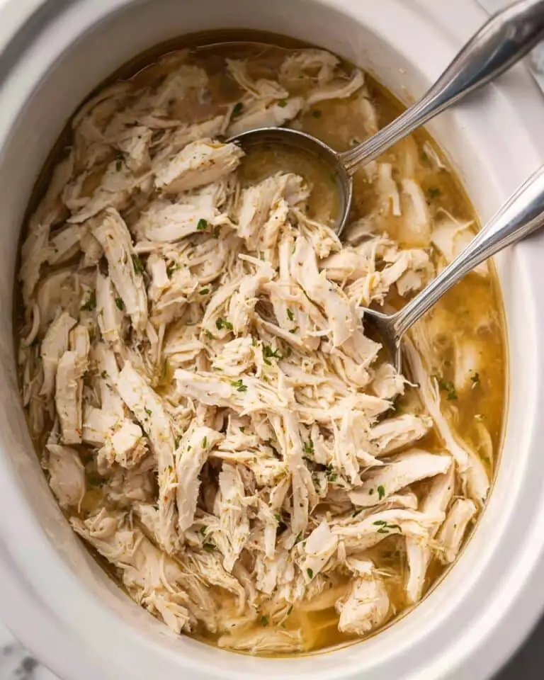 Easy Juicy Crockpot Shredded Chicken Recipe