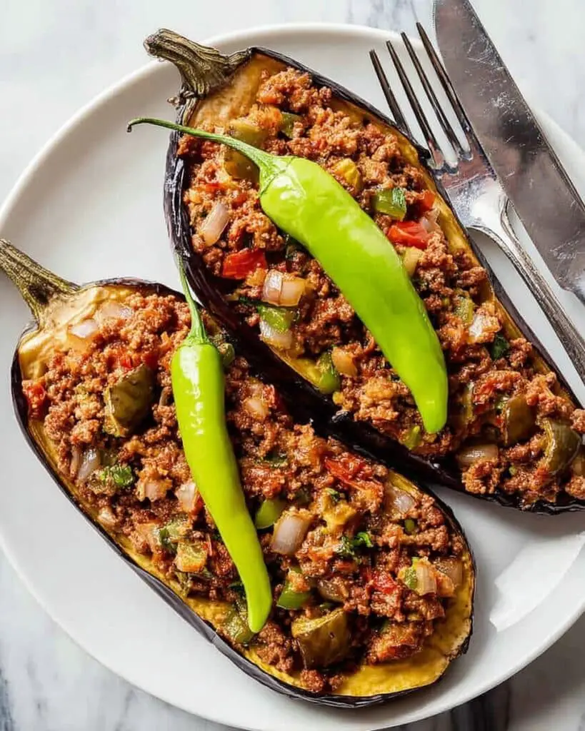 Turkish Stuffed Eggplant (Karniyarik) Recipe