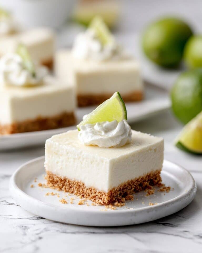 No-Bake Lime Cheesecake Bars Recipe