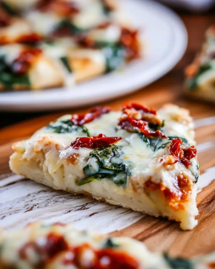 Tuscan Garlic Chicken Pita Pizzas Recipe