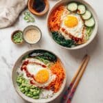 Korean Veggie Bibimbap Bowls Recipe