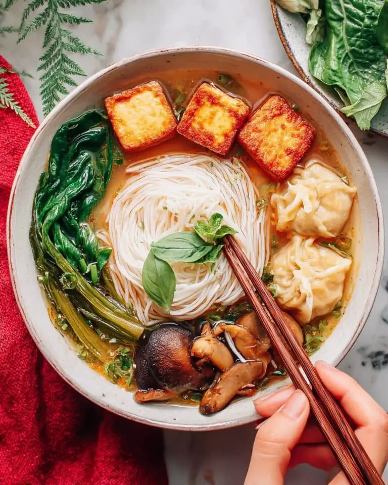 Vegan Hot and Sour Soup (Bún Thái) Recipe