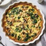 Spinach & Mushroom Quiche Recipe