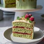 Pistachio Raspberry Cake Recipe