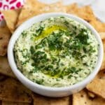 Lemon Spinach Hummus Recipe