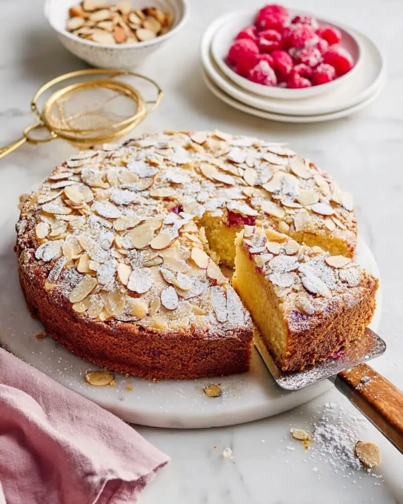 Raspberry Almond Ricotta Cake Recipe