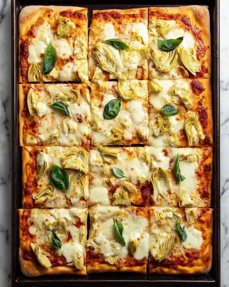Artichoke and Ricotta Pizza with Mozzarella and Basil Recipe
