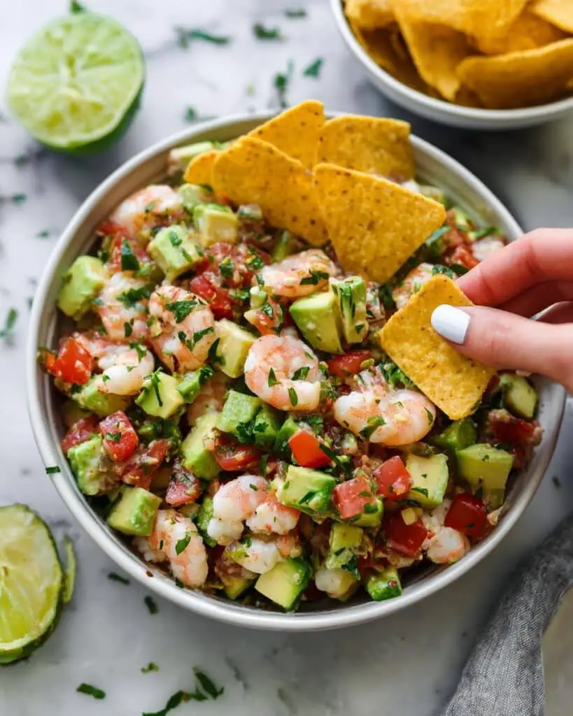 Avocado Salsa Shrimp Salad Recipe