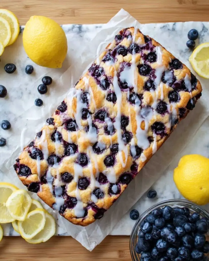 Easy Sourdough Blueberry Lemon Focaccia Bread Recipe