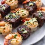 Garlic Butter Surf and Turf Kabobs Recipe