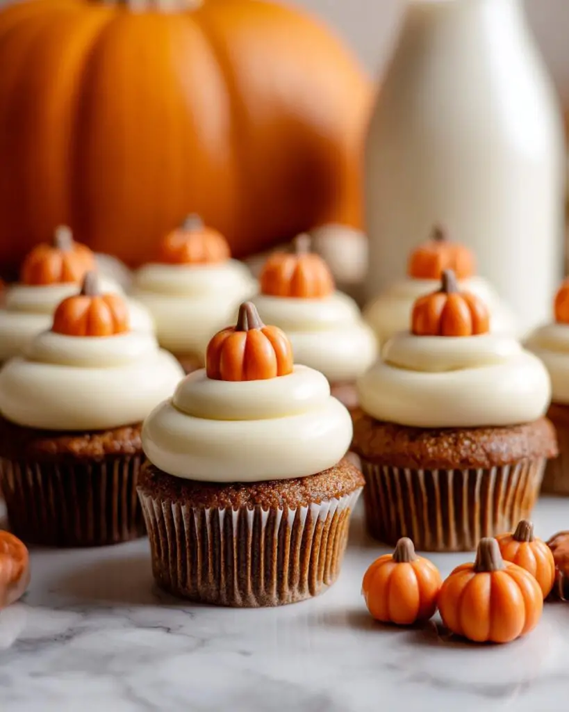 Pumpkin Cupcakes with Brown Sugar Cream Cheese Frosting Recipe