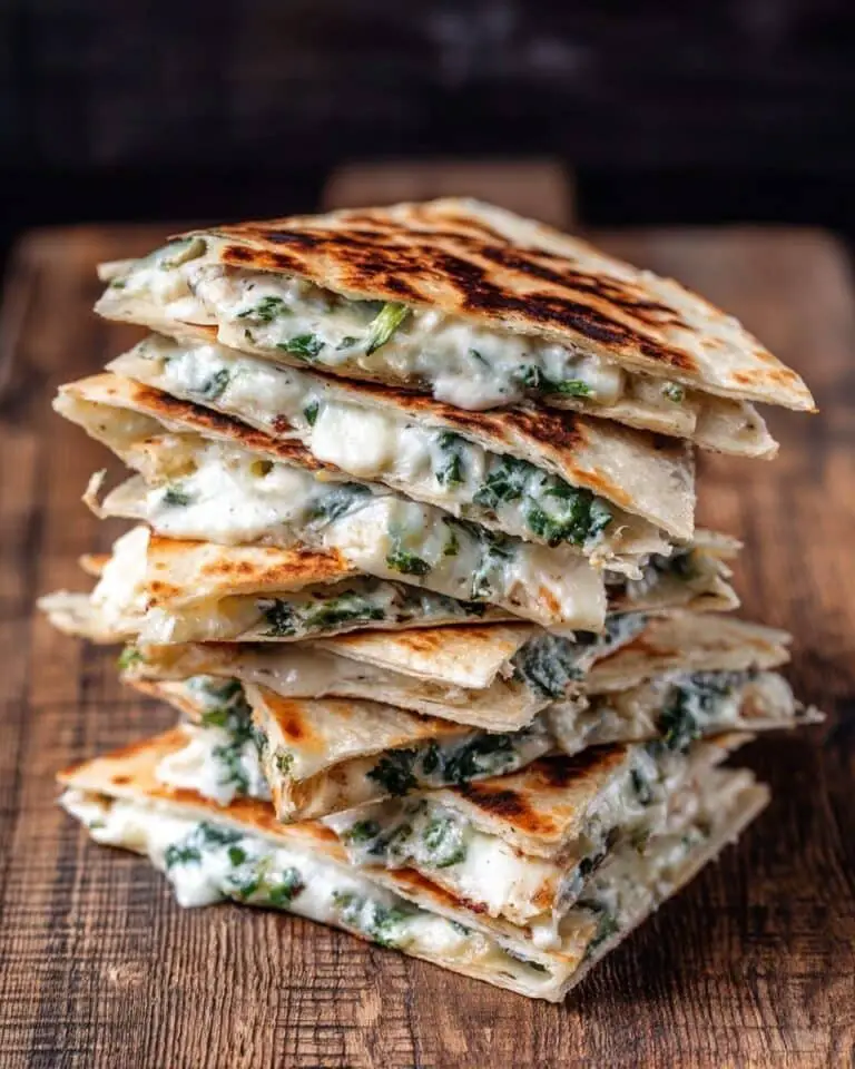 Spinach Artichoke Quesadillas Recipe