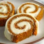 Carrot Cake Roll with Cream Cheese Filling Recipe