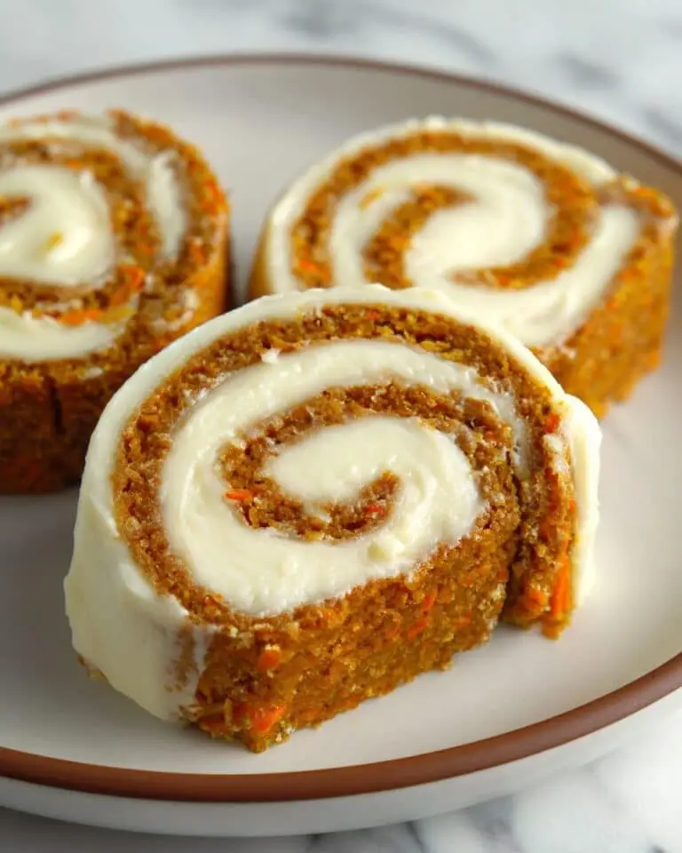 Carrot Cake Roll with Cream Cheese Filling Recipe