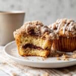 Coffee Cake Muffins with Cinnamon Swirl and Streusel Topping Recipe