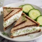 Cucumber Sandwiches with Cream Cheese and Herbed Ranch Spread Recipe