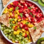 Fresh Fruit Salsa with Cinnamon Sugar Chips Recipe