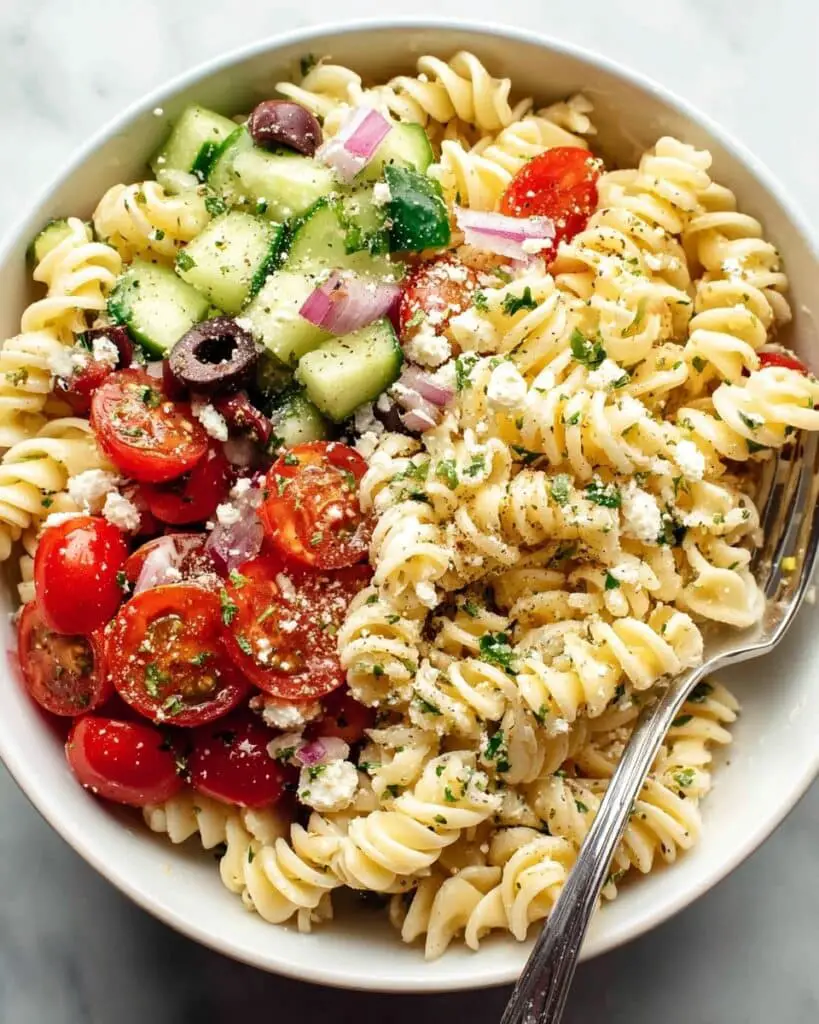 Fresh Mediterranean Pasta Salad Recipe
