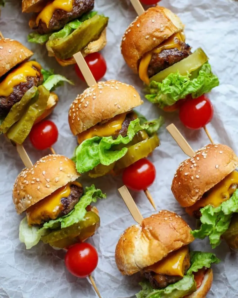 Mini Cheeseburger Skewers Recipe