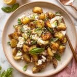 Baked Feta Potatoes with Roasted Garlic, Lemon, and Basil Recipe