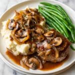 Homemade Salisbury Steak with Mushroom and Onion Gravy Recipe
