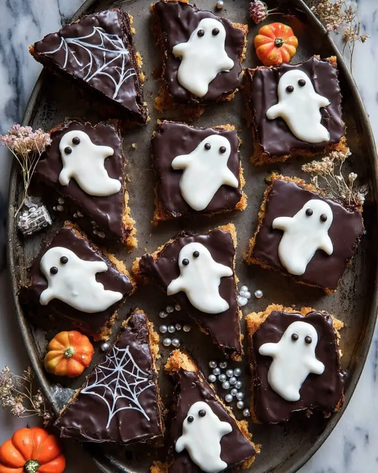 BOO! Chocolate Peanut Butter Bars Recipe