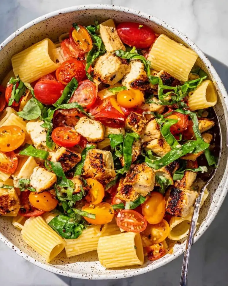 Mediterranean Chicken Pasta Salad Recipe