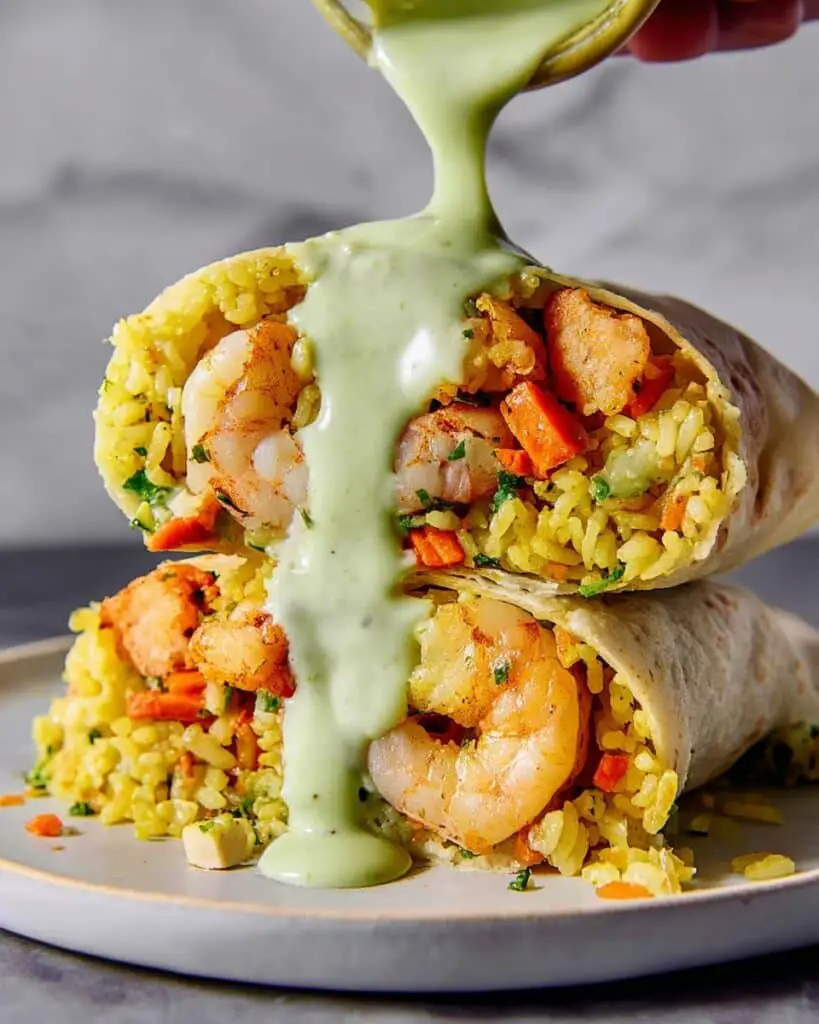 Shrimp Burrito with Creamy Salsa Verde Recipe