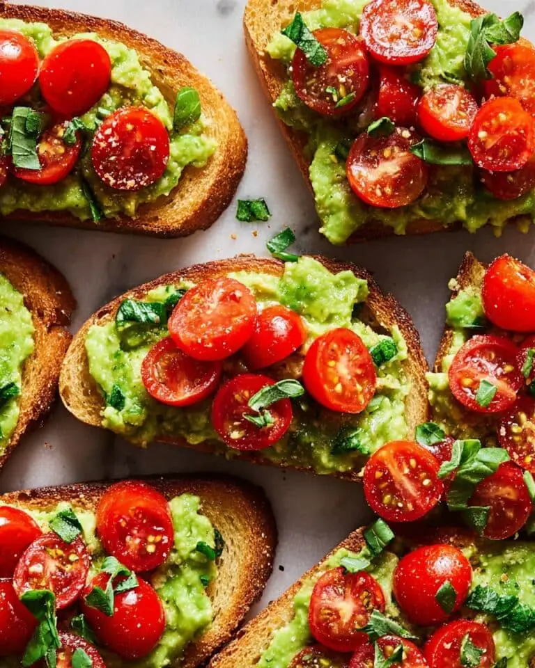 Tomato and Avocado Bruschetta Recipe