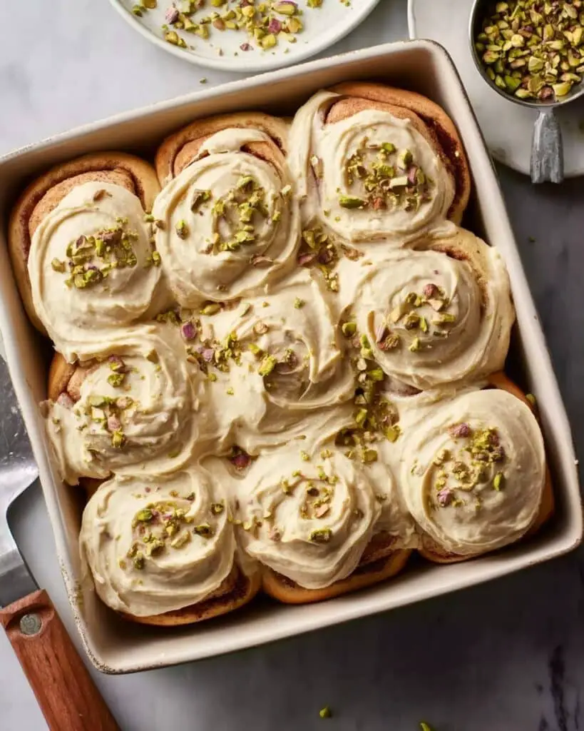 Pistachio Cinnamon Rolls Recipe