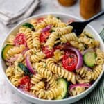 Creamy Tomato Cucumber Pasta Salad Recipe