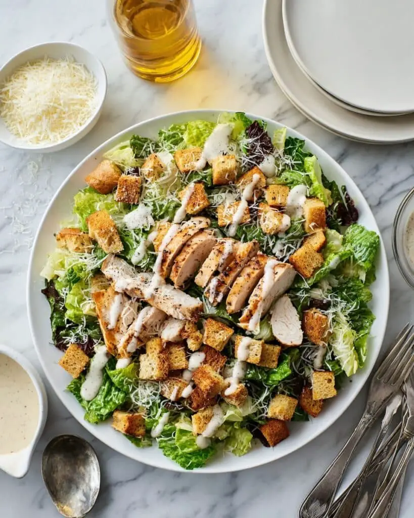 Best Chicken Caesar Salad with Homemade Croutons Recipe