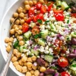 10-Minute Mediterranean Chickpea Salad Recipe