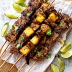 Pineapple Coconut Hawaiian Chicken Skewers Recipe