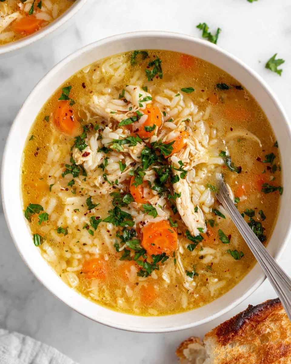 One Pot Chicken and Rice Soup Recipe