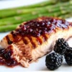 Grilled Salmon with Blackberry Sauce Recipe