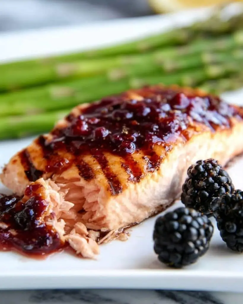 Grilled Salmon with Blackberry Sauce Recipe