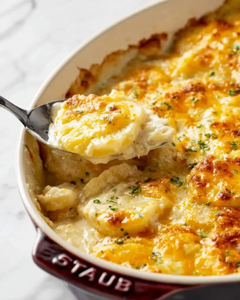 Easy Cheesy and Creamy Potatoes Recipe