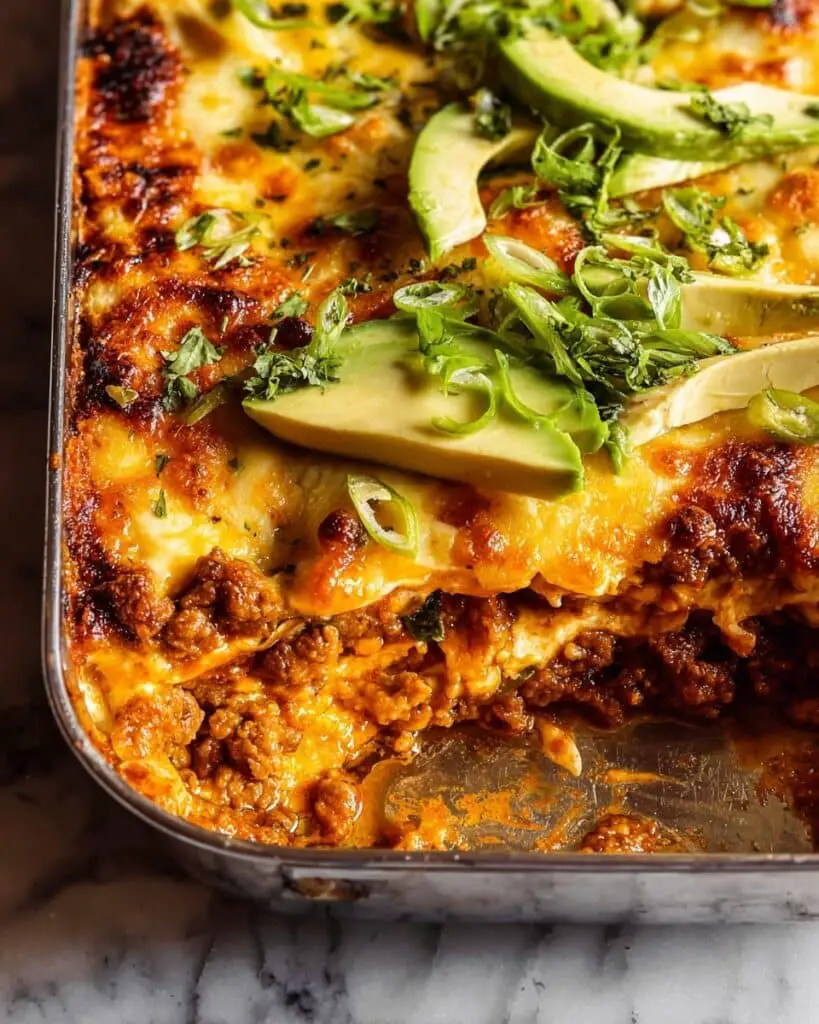 Easy Beef Enchilada Casserole Recipe